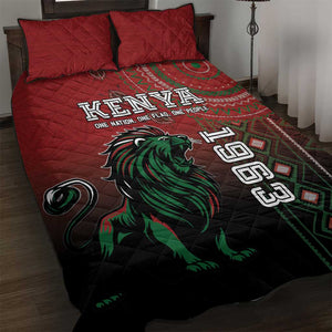 Kenya Jamhuri Day Quilt Bed Set One Nation One Flag One People