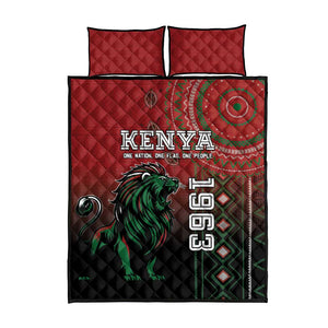 Kenya Jamhuri Day Quilt Bed Set One Nation One Flag One People