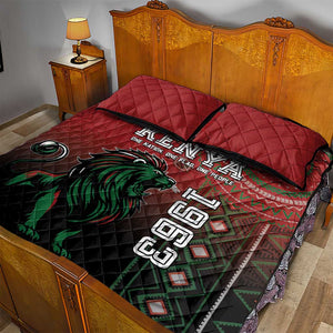 Kenya Jamhuri Day Quilt Bed Set One Nation One Flag One People