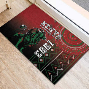 Kenya Jamhuri Day Rubber Doormat One Nation One Flag One People