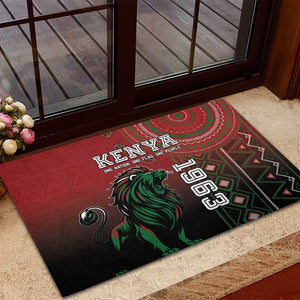 Kenya Jamhuri Day Rubber Doormat One Nation One Flag One People