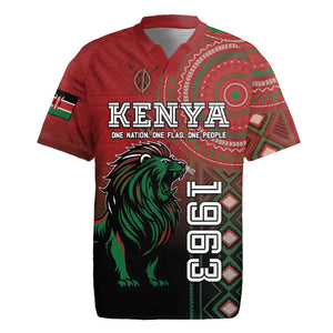 Personalised Kenya Jamhuri Day Rugby Jersey One Nation One Flag One People