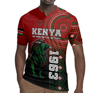 Personalised Kenya Jamhuri Day Rugby Jersey One Nation One Flag One People