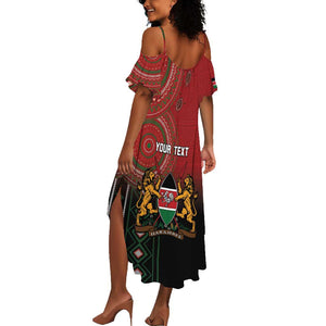 Personalised Kenya Jamhuri Day Summer Maxi Dress One Nation One Flag One People