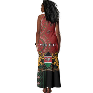 Personalised Kenya Jamhuri Day Tank Maxi Dress One Nation One Flag One People