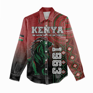 Personalised Kenya Jamhuri Day Women Casual Shirt One Nation One Flag One People