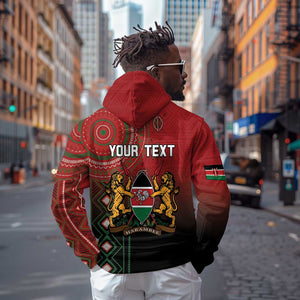 Personalised Kenya Jamhuri Day Zip Hoodie One Nation One Flag One People