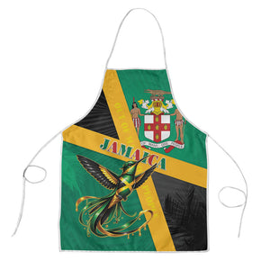 Jamaica Independence Day Apron Coat Of Arms With Doctor Bird Tropical Vibes