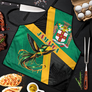 Jamaica Independence Day Apron Coat Of Arms With Doctor Bird Tropical Vibes