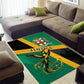 Jamaica Independence Day Area Rug Coat Of Arms With Doctor Bird Tropical Vibes