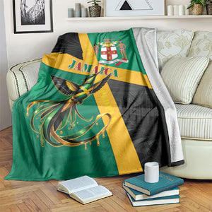Jamaica Independence Day Blanket Coat Of Arms With Doctor Bird Tropical Vibes