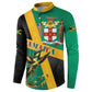 Jamaica Independence Day Button Sweatshirt Coat Of Arms With Doctor Bird Tropical Vibes