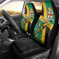 Jamaica Independence Day Car Seat Cover Coat Of Arms With Doctor Bird Tropical Vibes