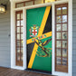 Jamaica Independence Day Door Cover Coat Of Arms With Doctor Bird Tropical Vibes
