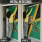 Jamaica Independence Day Door Cover Coat Of Arms With Doctor Bird Tropical Vibes