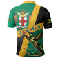 Jamaica Independence Day Polo Shirt Coat Of Arms With Doctor Bird Tropical Vibes