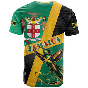 Jamaica Independence Day T shirt Coat Of Arms With Doctor Bird Tropical Vibes