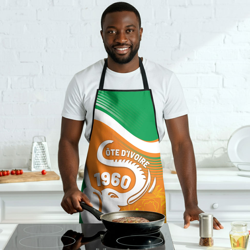 Ivory Coast 1960 Apron Happy Independence Day