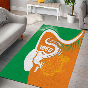 Ivory Coast 1960 Area Rug Happy Independence Day