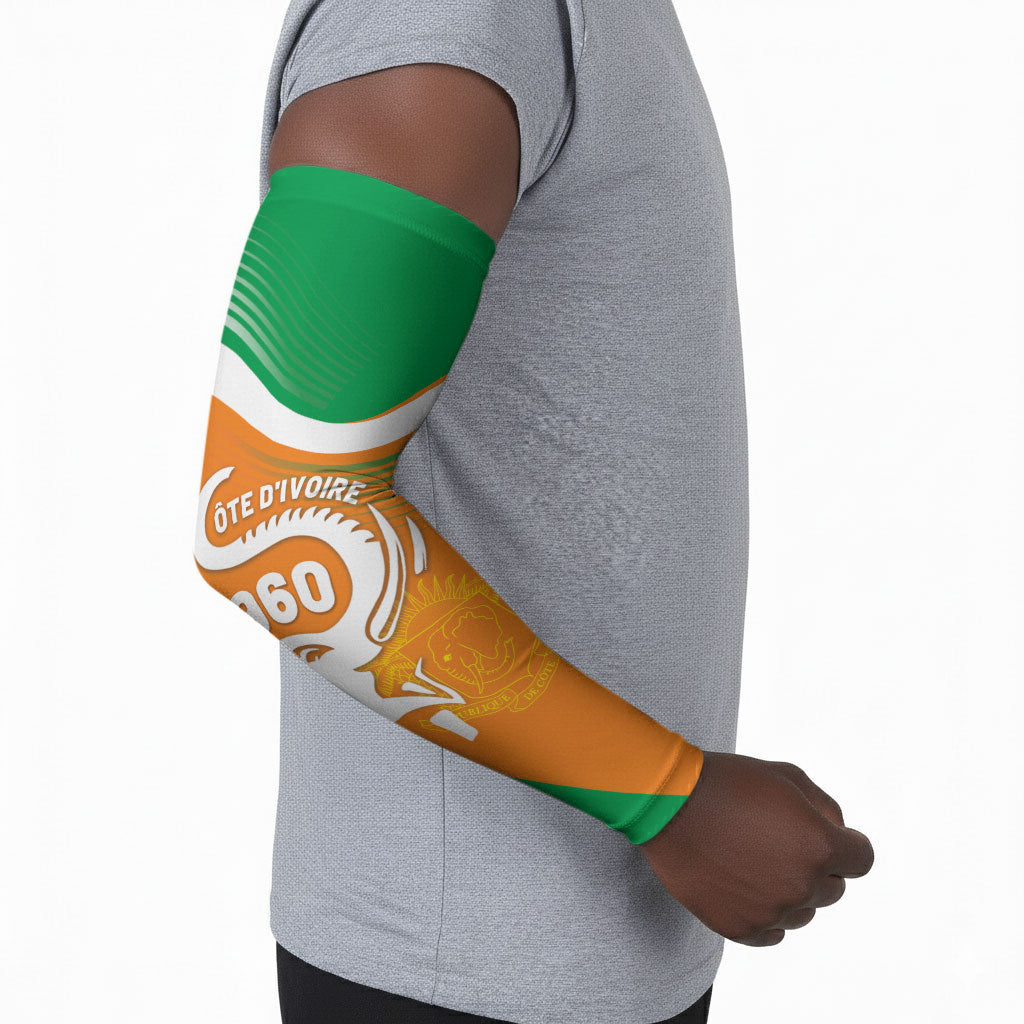 Personalized Ivory Coast 1960 Arm Sleeves Happy Independence Day