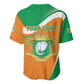 Personalized Ivory Coast 1960 Baseball Jersey Happy Independence Day