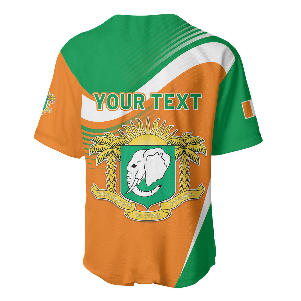 Personalized Ivory Coast 1960 Baseball Jersey Happy Independence Day