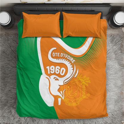 Ivory Coast 1960 Bedding Set Happy Independence Day