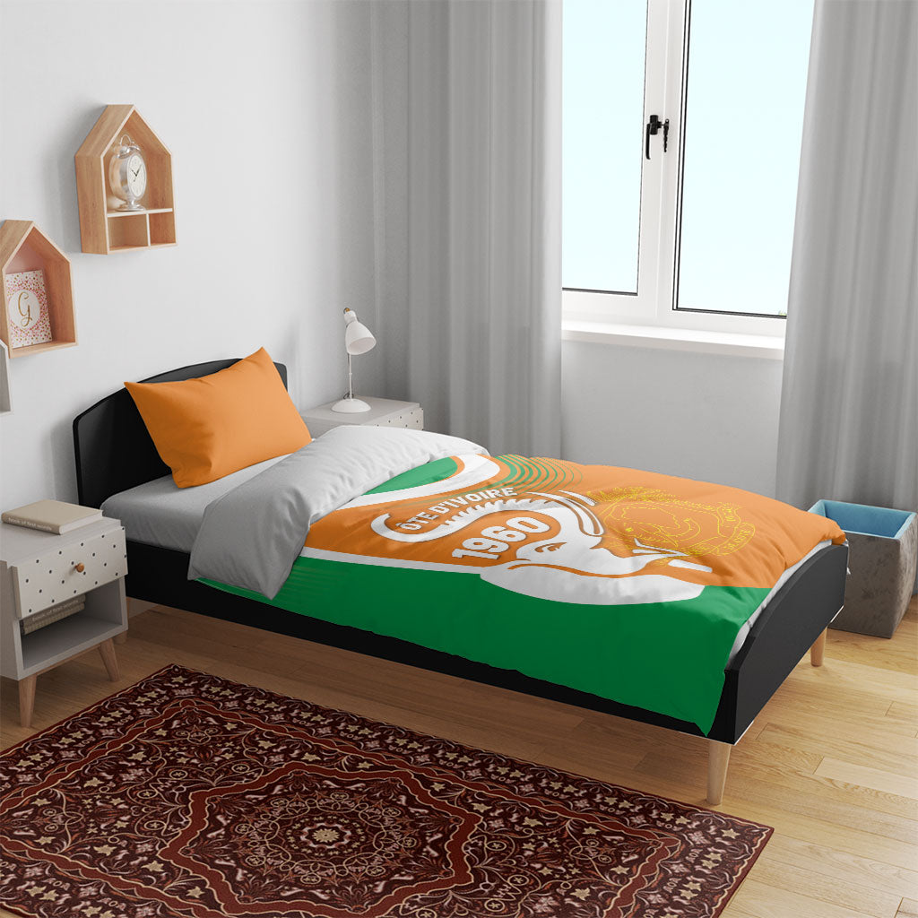 Ivory Coast 1960 Bedding Set Happy Independence Day