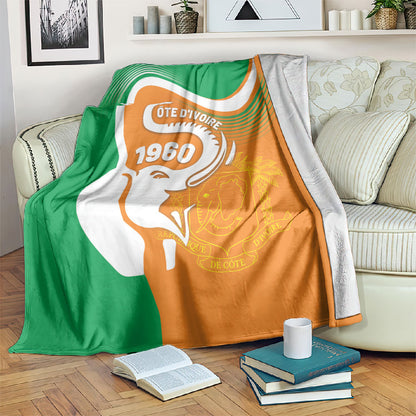 Ivory Coast 1960 Blanket Happy Independence Day