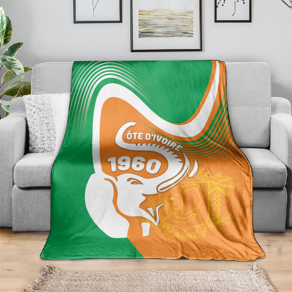 Ivory Coast 1960 Blanket Happy Independence Day