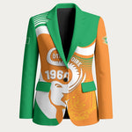 Personalized Ivory Coast 1960 Blazer Happy Independence Day