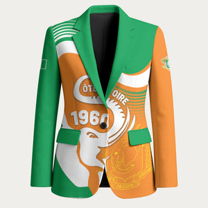 Personalized Ivory Coast 1960 Blazer Happy Independence Day