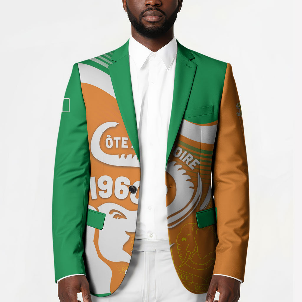 Personalized Ivory Coast 1960 Blazer Happy Independence Day