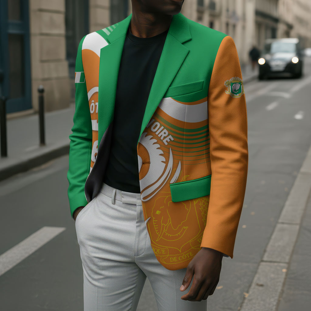 Personalized Ivory Coast 1960 Blazer Happy Independence Day