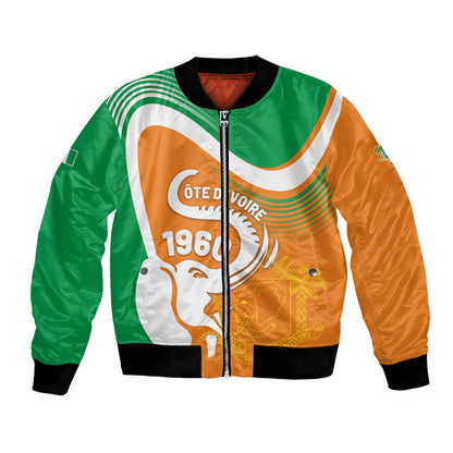 Personalized Ivory Coast 1960 Bomber Jacket Happy Independence Day