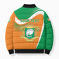 Personalized Ivory Coast 1960 Bomber Puffer Jacket Happy Independence Day