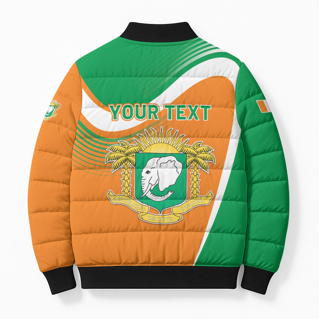 Personalized Ivory Coast 1960 Bomber Puffer Jacket Happy Independence Day