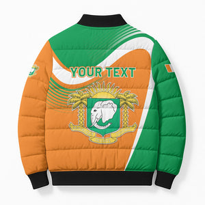 Personalized Ivory Coast 1960 Bomber Puffer Jacket Happy Independence Day