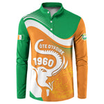 Personalized Ivory Coast 1960 Button Sweatshirt Happy Independence Day