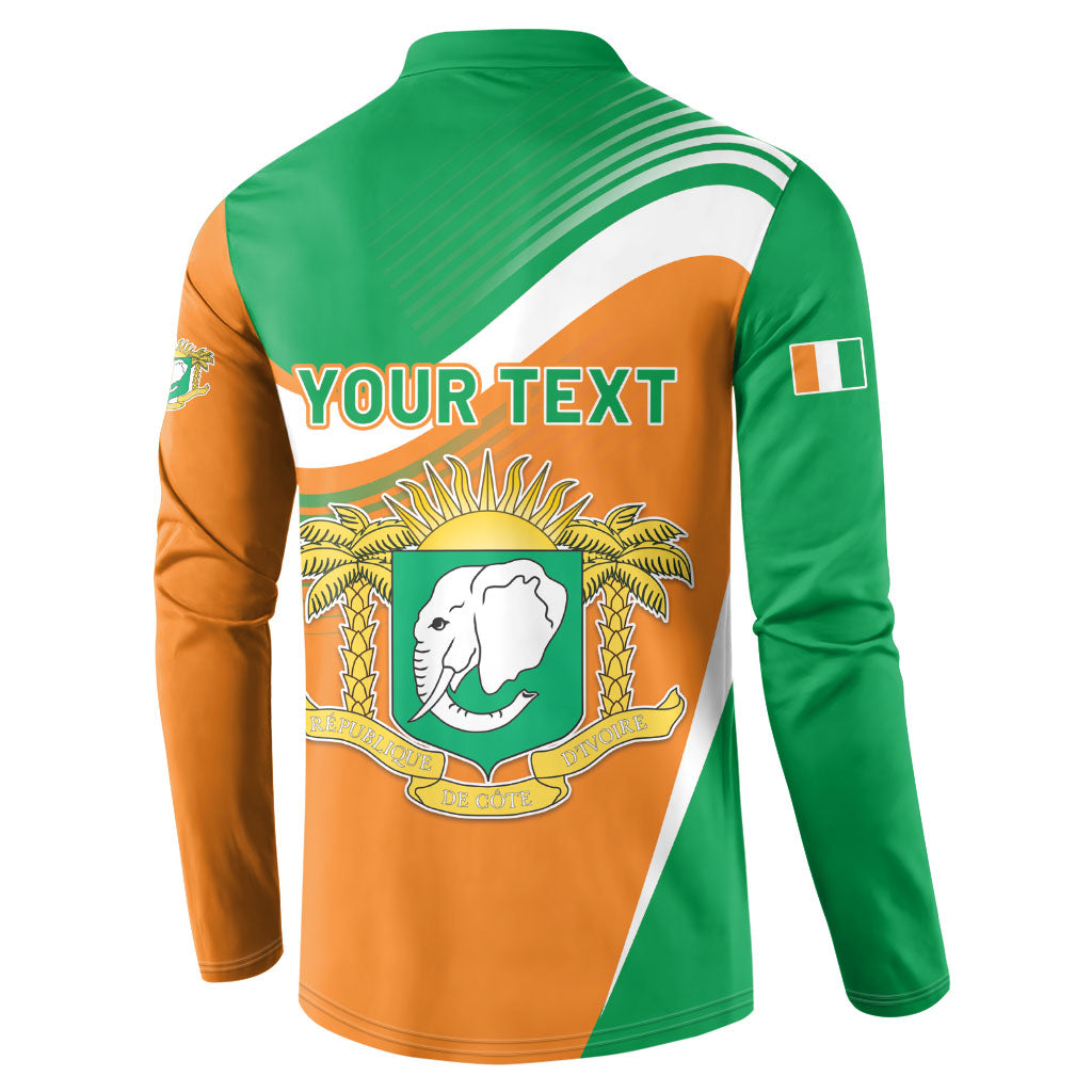 Personalized Ivory Coast 1960 Button Sweatshirt Happy Independence Day