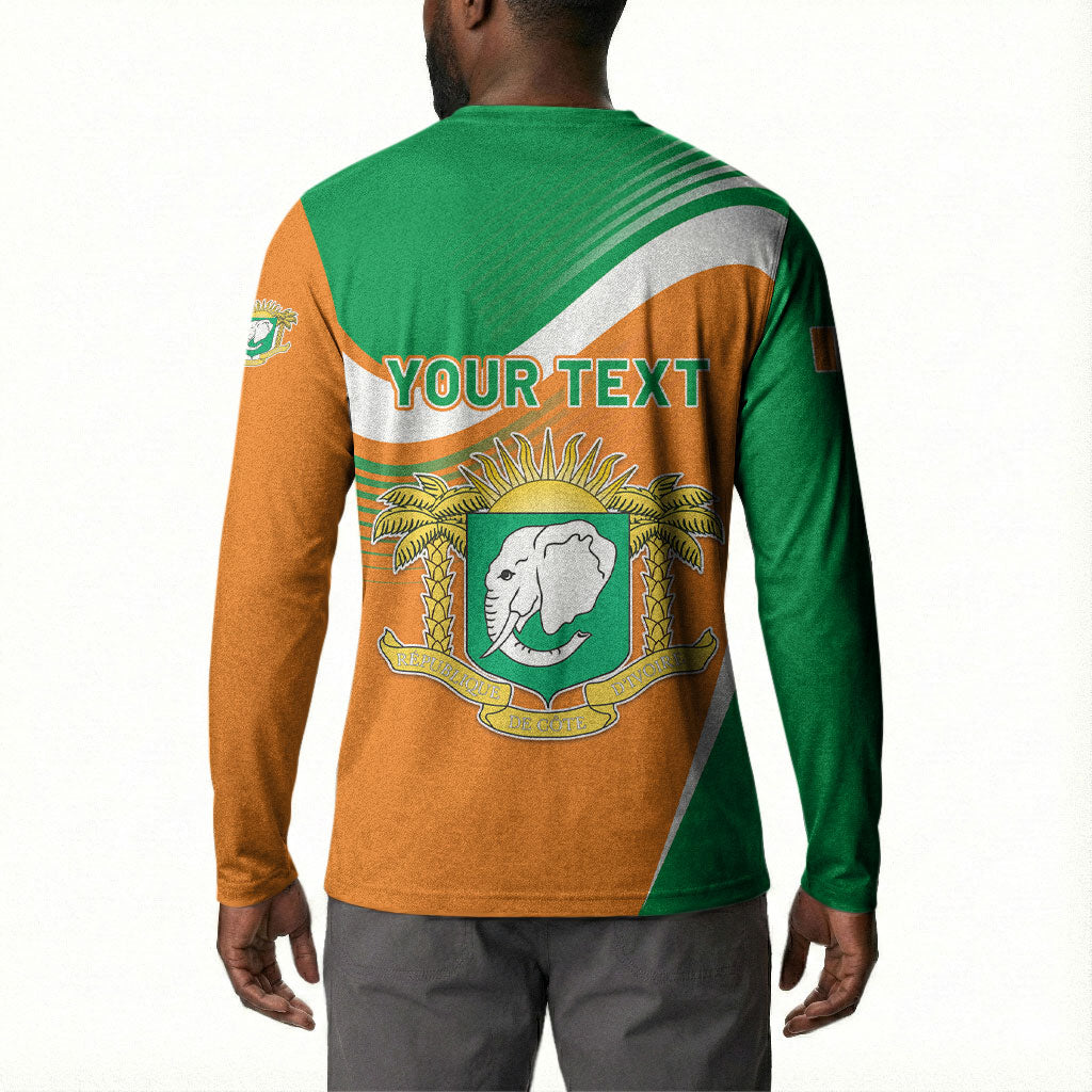 Personalized Ivory Coast 1960 Button Sweatshirt Happy Independence Day