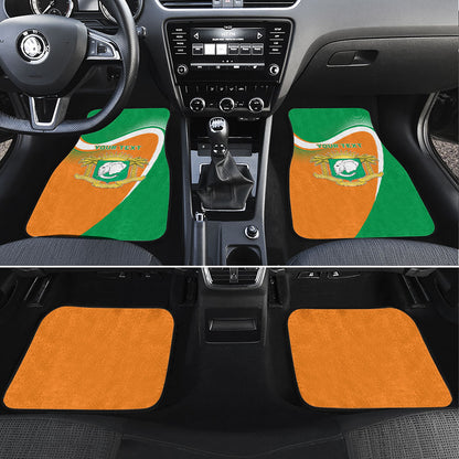 Personalized Ivory Coast 1960 Car Mats Happy Independence Day