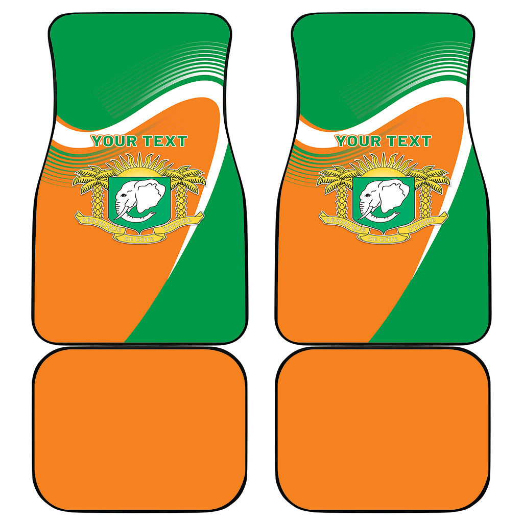 Personalized Ivory Coast 1960 Car Mats Happy Independence Day