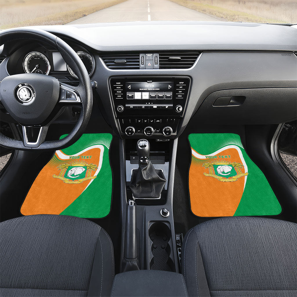 Personalized Ivory Coast 1960 Car Mats Happy Independence Day