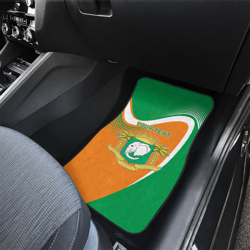 Personalized Ivory Coast 1960 Car Mats Happy Independence Day