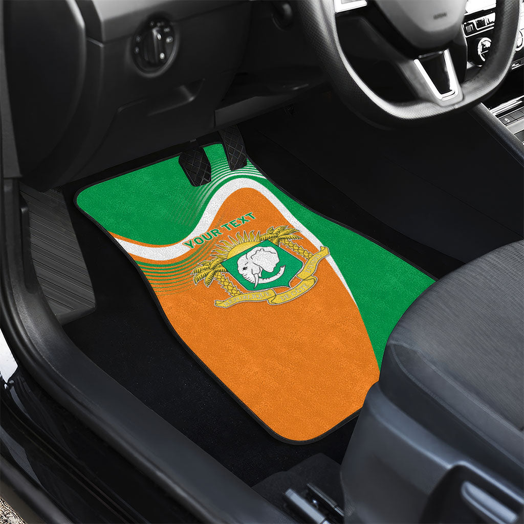 Personalized Ivory Coast 1960 Car Mats Happy Independence Day