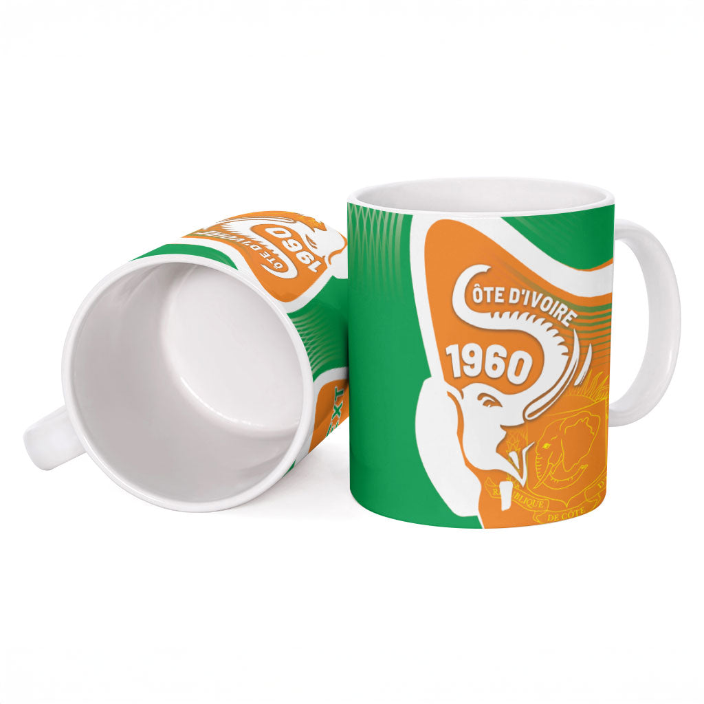 Personalized Ivory Coast 1960 Ceramic Mug Happy Independence Day