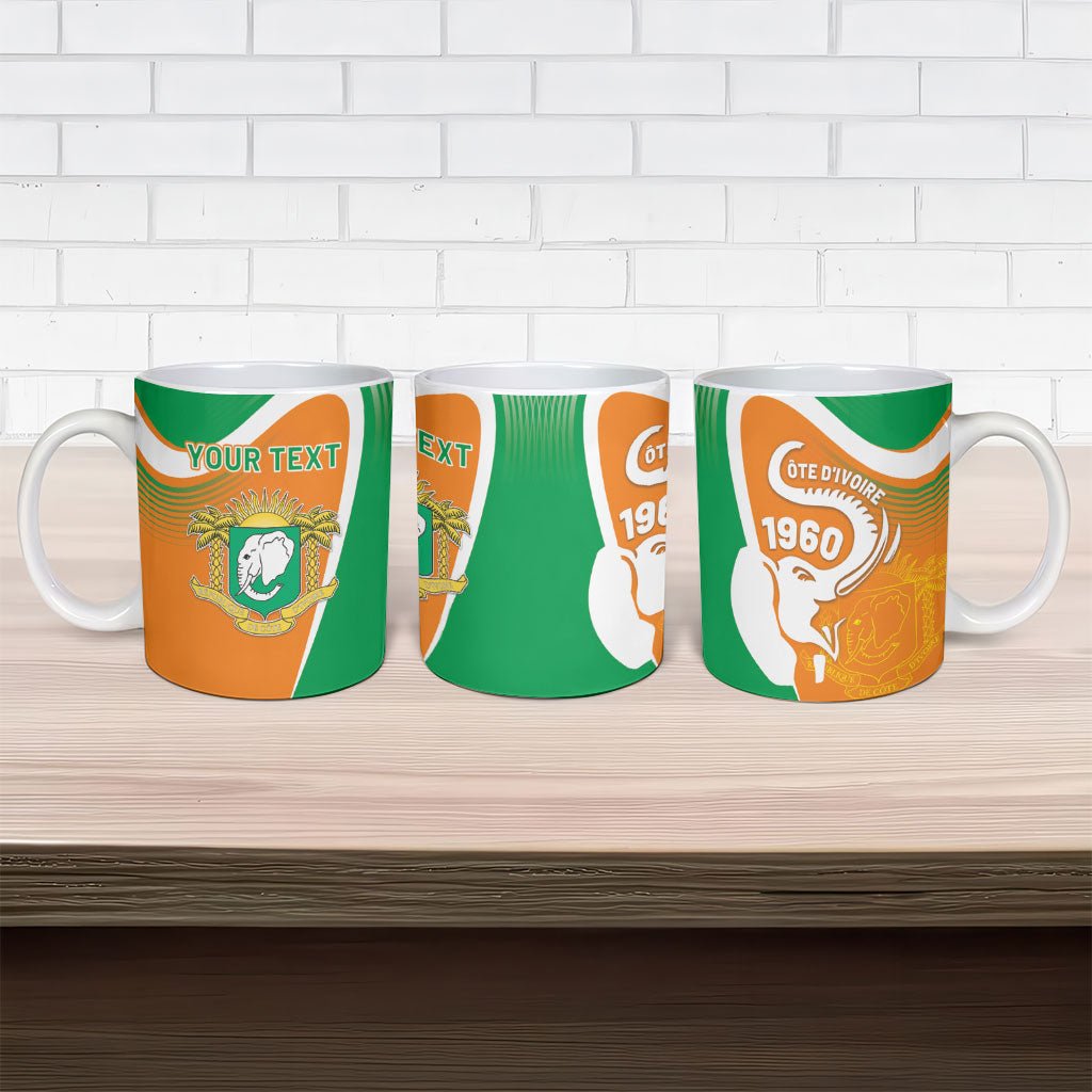 Personalized Ivory Coast 1960 Ceramic Mug Happy Independence Day