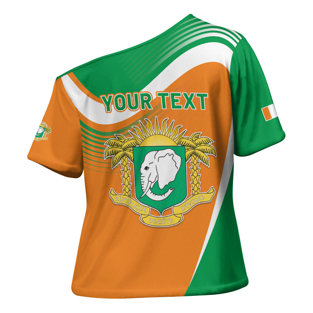 Personalized Ivory Coast 1960 Cross Shoulder Shirt Happy Independence Day