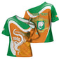 Personalized Ivory Coast 1960 Cross Shoulder Shirt Happy Independence Day